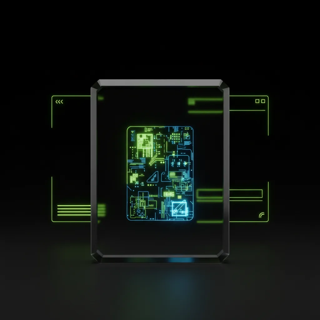 Abstract cryptographic lens magnifying digital receipts